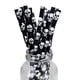 thumbnail image 5 of 25/50/100 pajitas de papel biodegradables para fiestas de Halloween, color negro y naranja, a rayas, para beber, para Halloween, 5 of 5