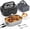 black, variant on Carestrong Electric-Lunch-Box-Heated-Food-Warmer 40W Heating Lunchbox for Adults 1.5L Portable Food Heater for Work/Car, 12V/24V/110-240V Portable Electric with Fork Spoon (black+Green)