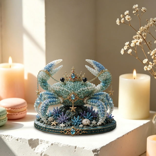 Beaded DIY Kit Handmade Beading Set Cute Bead Art Mini Desk Decor Gift Stress Relief DIY Decoration Gifts For Adults Teens Beginne