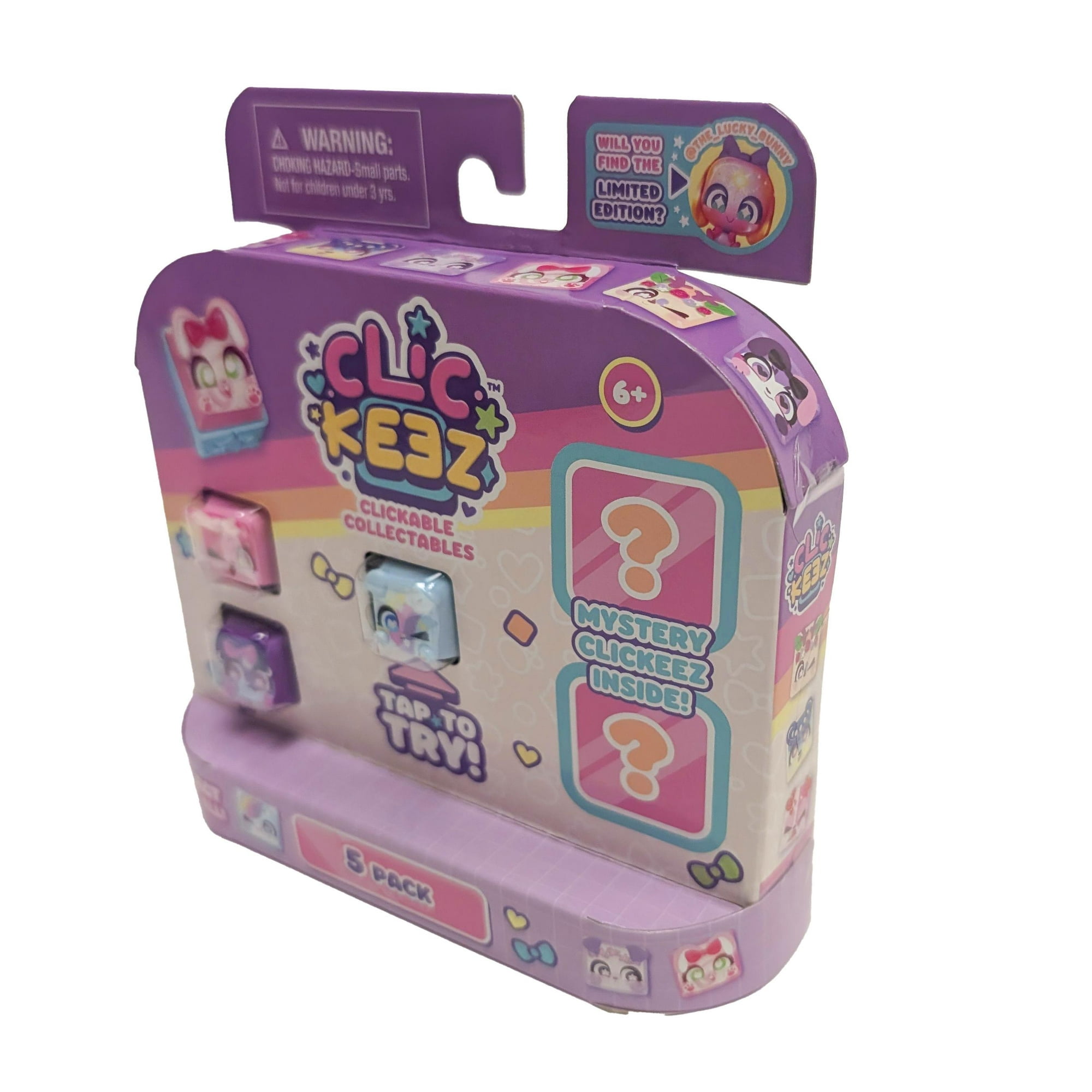 Clickeez Series 1, 15 Pack- Single Keyboard Keys that Click & Clack! (Bundle of 3)