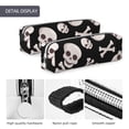 thumbnail image 4 of Honeii black white Skull bone Pattern Pencil Case, Pencil Pouch, Pencil Case Small, Pencil Pouch Aesthetic, PVC Pencil Pouch, Pencil Bag, Makeup Pouch, 4 of 7