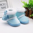 thumbnail image 4 of URMAGIC Baby Girls Plush Ball Cotton Booties First Walkers Outdoor Snow Shoes Toddler Warm Boots, 4 of 6