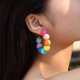 thumbnail image 3 of Pendientes de ratán Estilo bohemio de verano Bola de Lafite Pendientes de mujer Borla trenzada de hierba ligera Pendientes de personalidad Pendientes de playa bohemias, 3 of 5