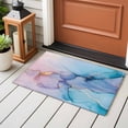 thumbnail image 4 of Bathroom Rugs 2x3 Ft, Marble Pink Blue Purple Non Slip Area Rugs for Kitchen Bedroom Entryway, Modern Abstract Art Ink Painting Washable Carpet Runner Rug Floor Mats for Bedroom Home Decor, 4 of 9