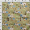 thumbnail image 4 of oneOone Cotton Cambric Light Brown Fabric Summer Beach Fabric For Sewing Printed Craft Fabric By The Yard 56 Inch Wide, 4 of 6