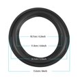 thumbnail image 3 of 2pcs 6 inch / 156mm Perforated Rubber Edge Surround Speaker Repair Parts Replacement Black, 3 of 4