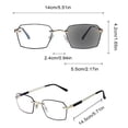 thumbnail image 2 of Klonfd Photochromic Blue Light Blocking Reading Glasses Thin Reading Glasses Blue Light Reading Glasses For, 2 of 5