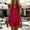 Red, variant on YTCAMLO Button Down Womens Cotton Rompers Casual Beach Baggy V Neck Linen Short Jumpsuits Folded Hem Wide Leg Summer Outfits
