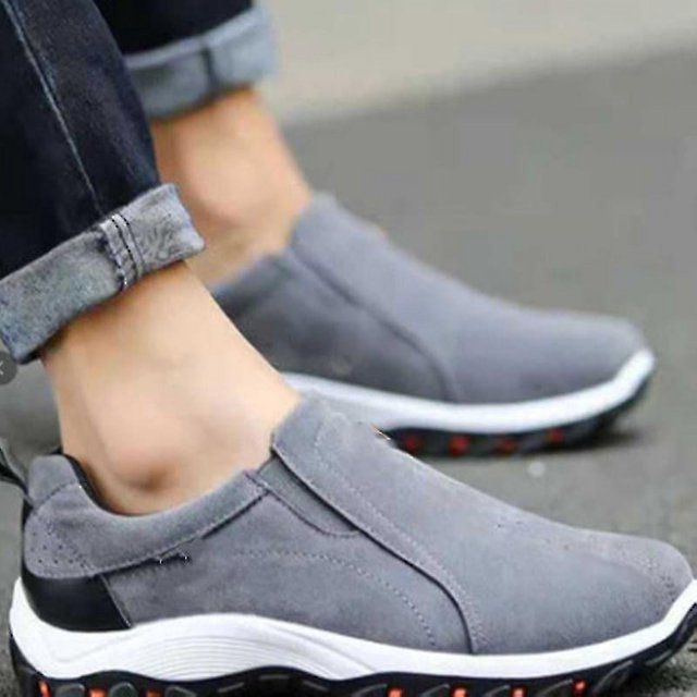 Lishi Breathable Slip-On Outdoor Sports Shoes for Large Men, Autumn Collection