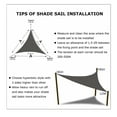 thumbnail image 5 of Triangle Sun Shade Sail Canopy Awning Cloth - UV Blockage, Water & Air Permeable, Outdoor Patio Garden Backyard, 5 of 6