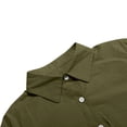 thumbnail image 6 of qolati Womens Casual Button Down Shirts Roll Up Long Sleeve Business Shirts Dressy Casual V Neck Solid Work Blouse Tops with Pockets, 6 of 8
