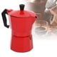 thumbnail image 5 of Cafetera De Aluminio Moka Pot Accesorios Con Capacidad Para 6 Tazas Uso En El Hogar Y La Oficina Rojo Negro, 5 of 7