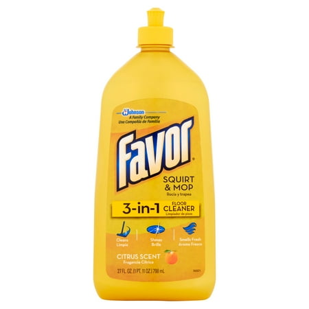 Favor 3-in-1 Citrus Scent Squirt & Mop Floor Cleaner, 27 fl oz