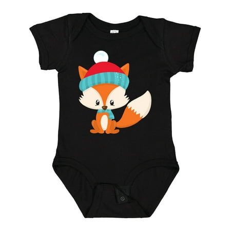 

Inktastic Winter Fox Cute Fox Fox with Hat Fox with Scarf Gift Baby Boy or Baby Girl Bodysuit