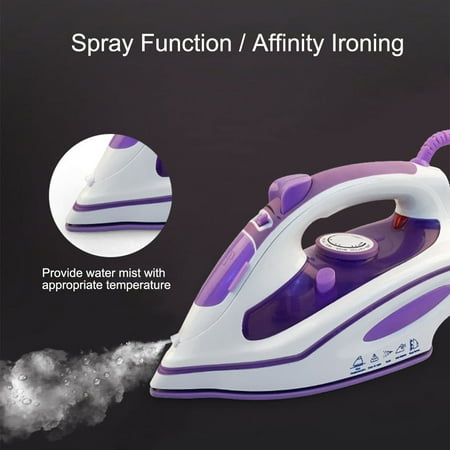 110V 1200W Electric Steam Iron with Stainless Steel Soleplate 360° Rotatable Handheld Steamer for (Best Hand Steam Iron)