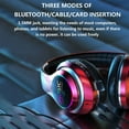 thumbnail image 4 of Inerposs Bluetooth 5.0 Foldable Headphones with Subwoofer - Wireless Over-Ear Headset with Built-in Mic, Noise Cancellation, and 8-Hour Battery Life, 4 of 9