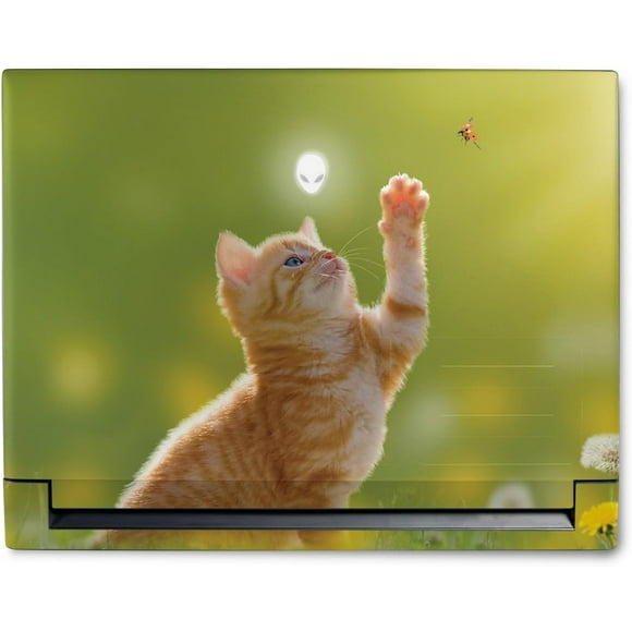 MightySkins Skin Compatible with Alienware M18 R1 (2023) Full Wrap Kit - Kitty Dreams | Protective, Durable, and Unique