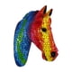 thumbnail image 4 of Escultura de pared de cabeza de caballo, arte de pared artístico colorido, decoración, estatua decorativa para Estilo C, 4 of 9