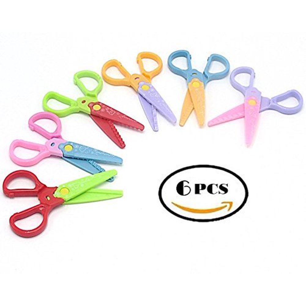 Paper Edge Zig Zag Scissors Decoration Pack Includes 6 Plastic Edge