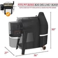 thumbnail image 2 of Grill Cover for Pit Boss 820 Deluxe, 820 Pro, 850 Pro Series， Barbecue Grill Cover for Pit Boss 820D, 820FB, 820PB, 820SP, 820SC, Waterproof Heavy Duty 600D Premium Wood Pellet Smoker Cover, 2 of 6