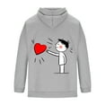 thumbnail image 4 of Ceisia Men's Winter Gift Casual Printed Round Neck Long Sleeve Hoodie - Comfortable Daily Outdoor Wear, 4 of 5