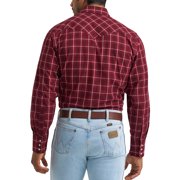 Wrangler® Men's and Big Men's Regular Fit Long Sleeve Western Shirt, Sizes S-5XL