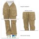 thumbnail image 5 of Pantalones Cargo para Mujer Cintura Elástica Moda Agradable para La Piel Color Puro Pantalones En Forma De V Pantalones Casuales para La Vida Diaria Caqui L, 5 of 6