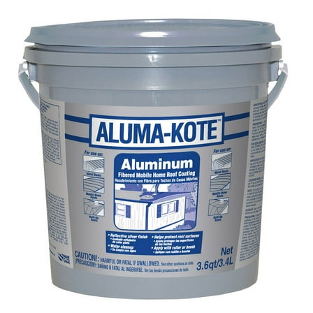 Gardner 6241-GA Aluminum Mobile Home Roof Coating, Fibered, 3.6-Qts. - Quantity 1