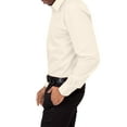 thumbnail image 3 of G-Style USA Men's Regular Fit Long Sleeve Solid Color Dress Shirts - Ivory - Medium - 15-15.5 - 32-33, 3 of 6