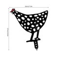 thumbnail image 3 of Decoración de gallina negra, forma de Animal hueco, estaca de pollo, adorno de decoración de suelo de césped y jardín, 3 of 8
