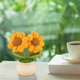thumbnail image 5 of Simulated Flower Pot Finished Woolen Flower Indoor Car Decoration Small Pot, 5 of 5