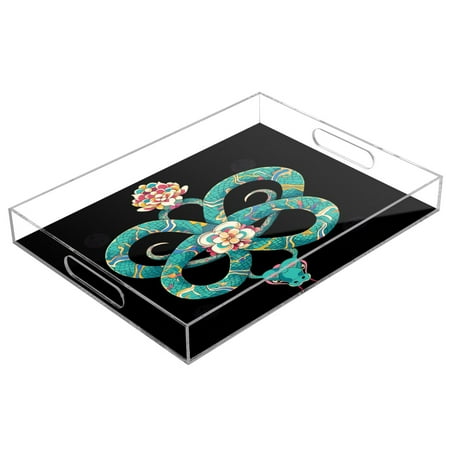 

Clear Acrylic Tray Water Cup Tray Teacup Jewelry Storage Tray for Serving and Home Decor The End Body Shape Snake