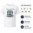 thumbnail image 5 of Denim and Pearls Graphic T-Shirt, Short Sleeve Crew Neck Casual Tee, 5 of 9