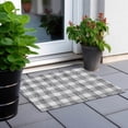 thumbnail image 6 of Addison Rugs Chantille Indoor/Outdoor Transitional Plaid Gray Washable Rectangle Rug, 1'8" x 2'6", 6 of 6