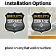 thumbnail image 3 of Bradley's Garage I Can Fix Everything But Stupid (2 Pack) 4 inch X 4 inch Shield Shaped Heavy Duty 3.2 mil Vinyl Decals To last, Gift for Dads and Uncles Classic Americana Crafted in, 3 of 6