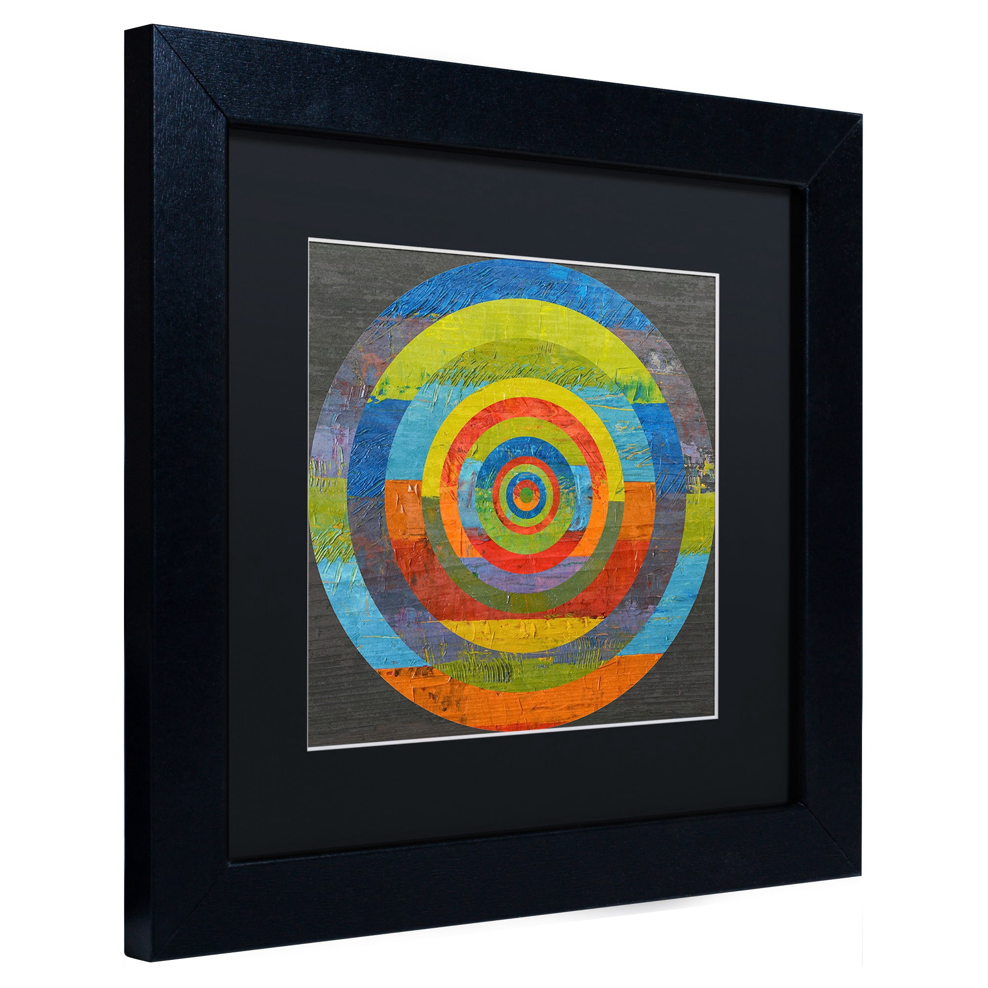 "Full Circle" Canvas Art by Michelle Calkins, Black Matte, Black Frame