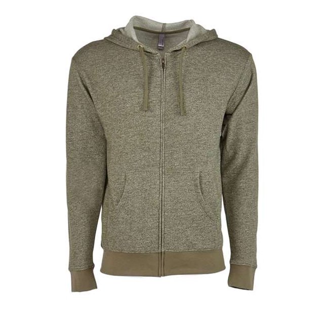 Sudadera con capucha y cremallera completa de polar vaquero unisex Next Level 9600 - Military Gre XS Ropa de siguiente nivel 9600