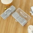 Stackable Clear Plastic Trading Card Storage Boxes for Organizing