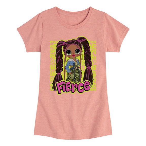 LOL OMG! Fashion Dolls - Fierce Graffiti - Toddler & Youth Girls Short Sleeve Graphic T-Shirt