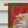 thumbnail image 3 of Carolines Treasures SC9760CHF Norfolk Terrier Flocons de Neige Rouges Drapeau de Vacances Toile Taille Maison, 3 of 4