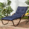 thumbnail image 3 of Greendale Home Fashions Navy 72 x 25 in. Outdoor Lightweight Chaise Lounge Chair Pad, 3 of 9