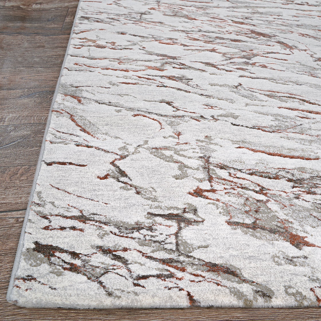 Couristan Sonnet Marbre 2'7" X 7'10" Grey-Chocolate Indoor Runner Rug