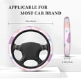 thumbnail image 4 of DouZhe Cute Pastel Terrazzo Prints Steering Wheel Cover, Universal 15 inch Anti-Slip Odorless Elastic Car Steering Wheels Cover for Women Men, 4 of 7