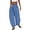 Blue, variant on Womens Baggy Barrel Pants Wide Leg Lounge Drawstring Sweatpants with Pockets