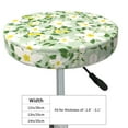 thumbnail image 2 of Lemon floral Round Bar Stool Seat Covers, Elastic Round Chair Cover Stool Seat Slipcover Bar Stool Cushions Round Pad for 12-14 inch, 2 of 5