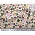 thumbnail image 3 of Soimoi polyester Crepe Fabric Mandala Kaleidoscope Printed Fabric 1 Yard 52 Inch Wide, 3 of 3