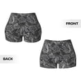 thumbnail image 5 of Vsdgher Snake print Workout Shorts for Women Seamless Soft Smooth Gym Yoga Scrunch Active Exercise Fitness Shorts, 5 of 8