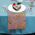 thumbnail image 4 of Werpe Gold Leaf Pattern Polyester Cloth Napkins Gift Reusable Fabric for Events 2 PCS, 4 of 7