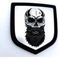 thumbnail image 1 of GFDYREE BooBo DR-145PSK-W Custom Set Beard Skull Tough Front Grille Rear TAILGATE NAMPLATE BADGE EMBLEM FIT FOR RAM 1500, 2500 AND 3500 2009-2018 (FOR REAR), 1 of 1