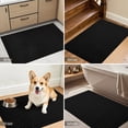 thumbnail image 6 of Front Doormat Non Slip Outdoor Mat 17"x29", Dirt Trapper TPE Welcome Mats Outdoor Indoor Rug, Durable Easy Clean Low Profile Doormat for Garage ,Entryway, Patio, High Traffic Areas, Black, 6 of 11